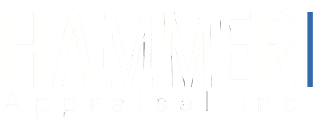 Hammer Appraisals logo with bold text and modern design.