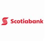 Scotiabank logo on white background for financial services.
